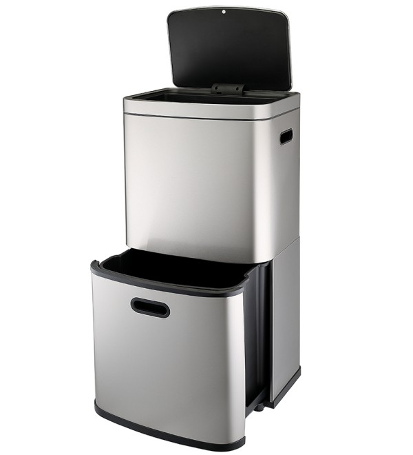 Контейнер мусорный с 2-мя отделениями smart bin, сенсорный, 60 л