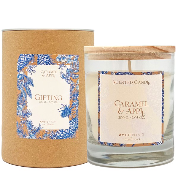 Свеча ароматическая gifting, caramel&apple, 40 ч