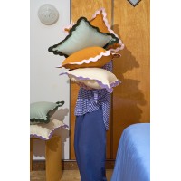 Чехол на подушку с контрастным кантом сиреневого цвета из коллекции trendy ruffles, 40х40 см
