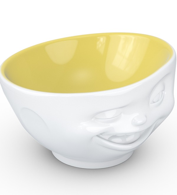 Чаша winking, 500 мл, белая/желтая