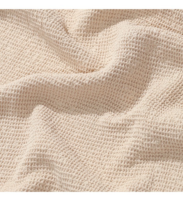 Полотенце банное из умягченной вафли кремового цвета из коллекции essential, 70x140 см