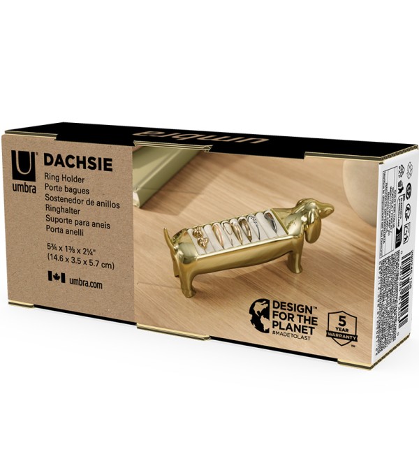 Держатель для колец dachsie, латунь