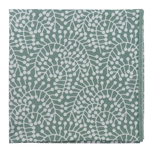 Скатерть из хлопка зеленого цвета с рисунком Спелая смородина, scandinavian touch, 180х180см
