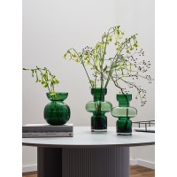 Ваза florum, 30 см, изумрудная
