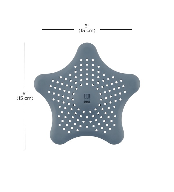 Фильтр для слива starfish, серо-голубой