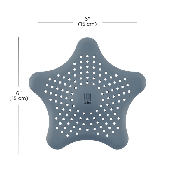 Фильтр для слива starfish, серо-голубой