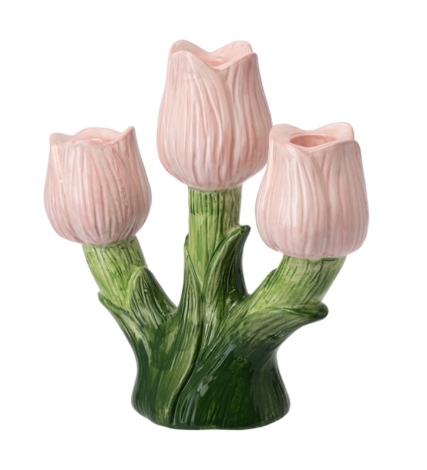 Подсвечник floret для трех свечей из коллекции blossom, 20 см