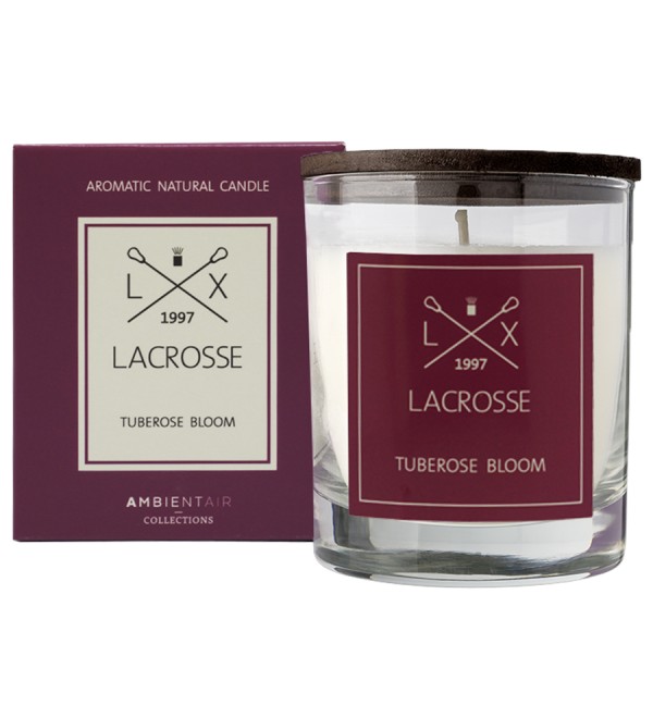 Свеча ароматическая lacrosse, tuberose bloom, 40 ч