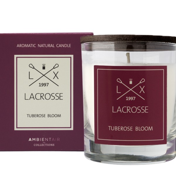 Свеча ароматическая lacrosse, tuberose bloom, 40 ч