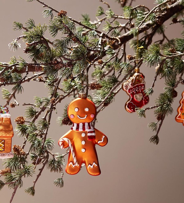 Набор ёлочных украшений ginger celebration из коллекции new year essential, 4 шт.
