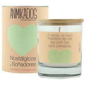 Свеча ароматическая animikados, butterfly spirit, sandalo y bergamota, 40 ч