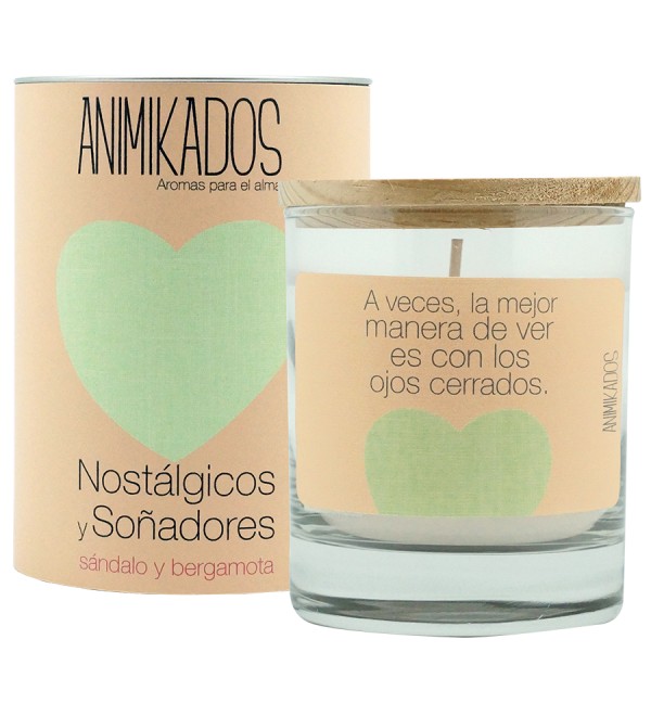 Свеча ароматическая animikados, butterfly spirit, sandalo y bergamota, 40 ч