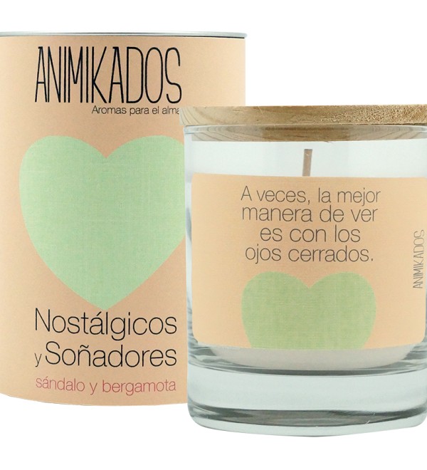 Свеча ароматическая animikados, butterfly spirit, sandalo y bergamota, 40 ч