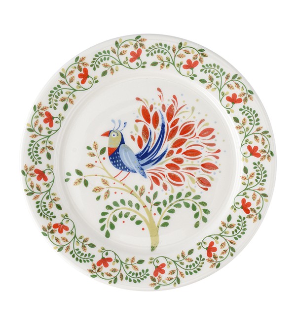 Тарелка fantail bird из коллекции birds of paradise, D18 см