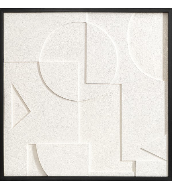 Панно декоративное с эффектом 3d minimalism, с черной рамой, 60х60 см
