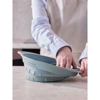 Дуршлаг складной силиконовый smart helper, D25,5 см, шалфей