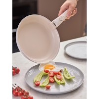 Сковорода с крышкой и съемной ручкой smart ceramic, D26 см
