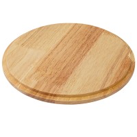 Салатник с крышкой из каучукового дерева soft ripples, dual glazing, D22 см