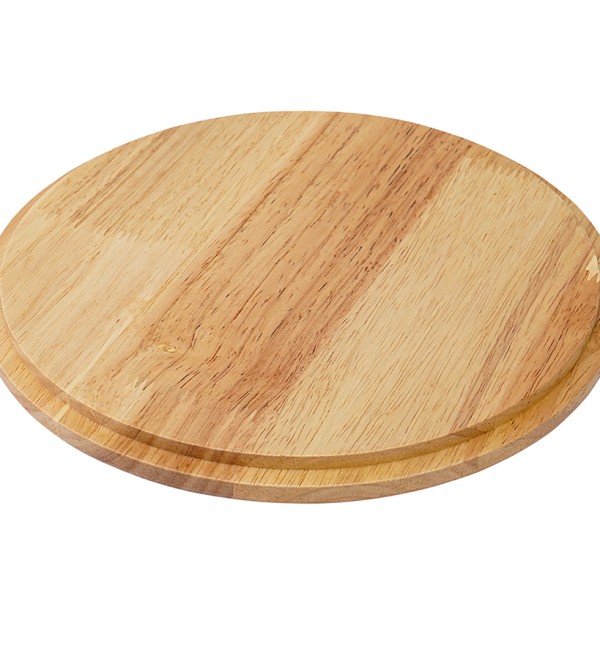 Салатник с крышкой из каучукового дерева soft ripples, dual glazing, D22 см