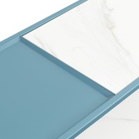 Стол консольный mayen, 120х35х76 см, белый/бирюзовый