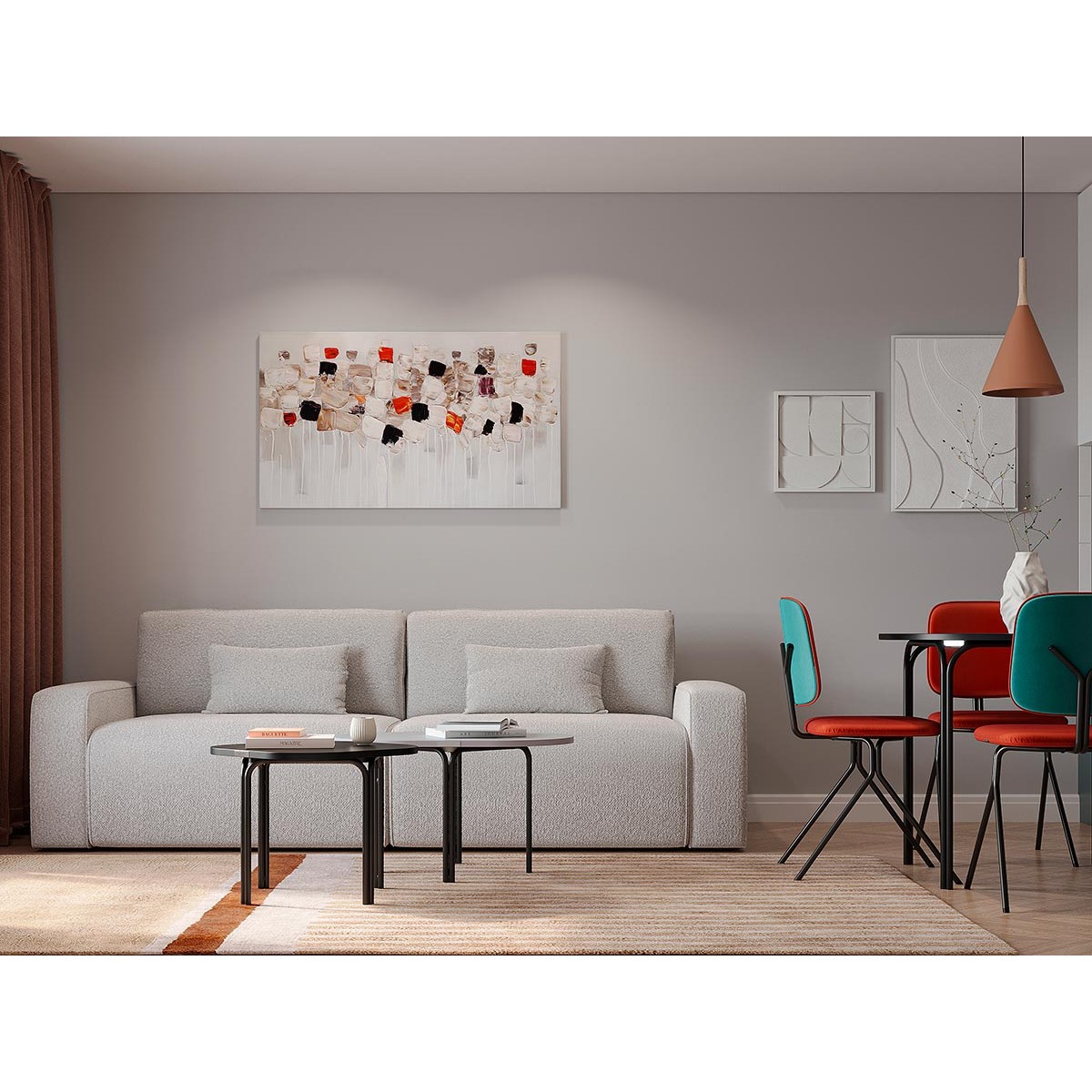 Панно декоративное с эффектом 3d minimalism line, 50х70 см