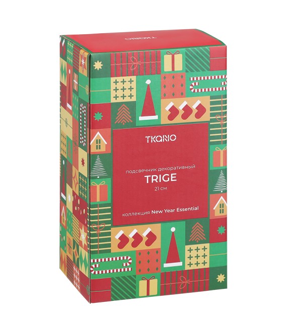 Подсвечник декоративный trige из коллекции new year essential, 21 см