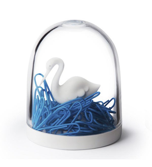 Держатель для скрепок swan in the pond