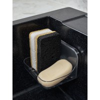 Набор губок для посуды из целлюлозы и кокосового волокна eco sponge, черные, 6 шт.