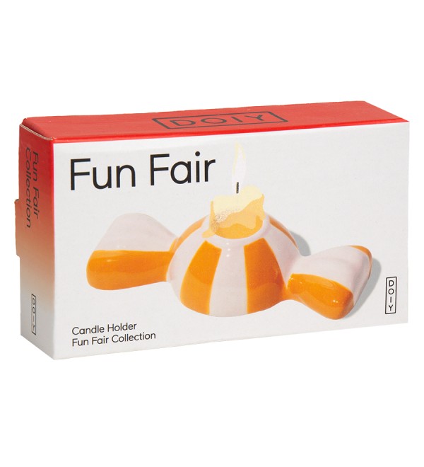 Подсвечник funfair, 5,5х12х3 см, оранжевый