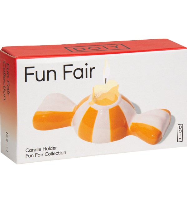 Подсвечник funfair, 5,5х12х3 см, оранжевый