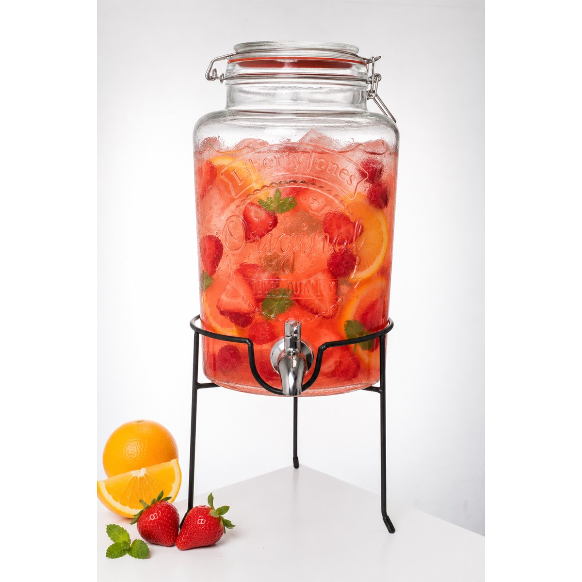 Диспенсер для напитков с подставкой maison jar, 5 л