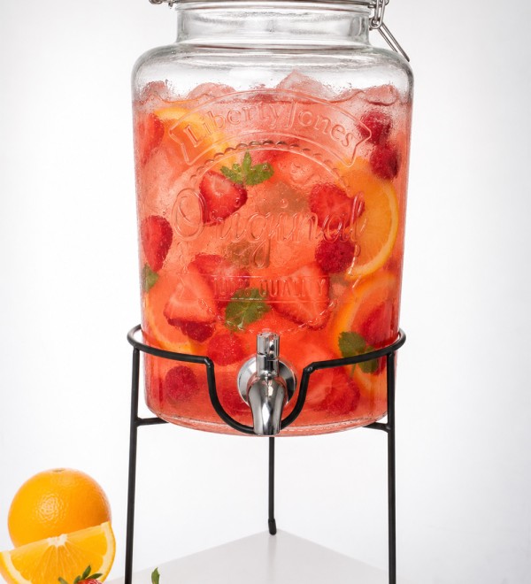 Диспенсер для напитков с подставкой maison jar, 5 л
