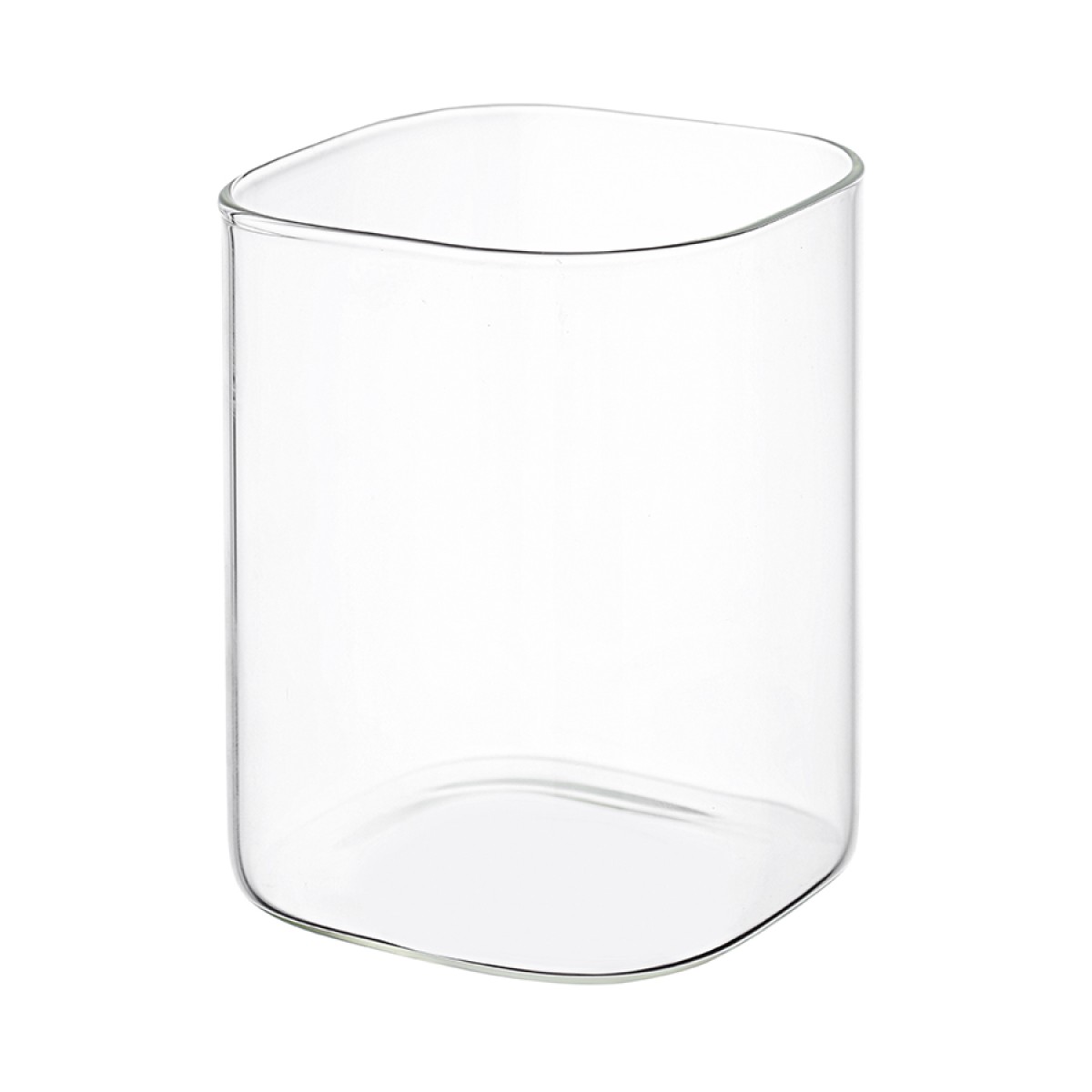 Банка для хранения квадратная vacuum glass, 1 л, светло-серая