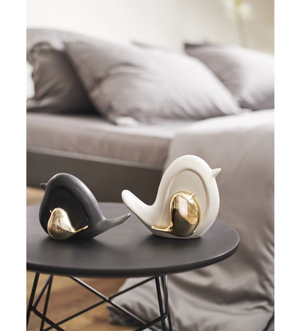 Декор из фарфора black birdie из коллекции essential, 14,5х6x10 см