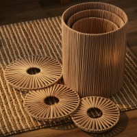 Корзина плетеная dholak beige из коллекции ethnic, размер l