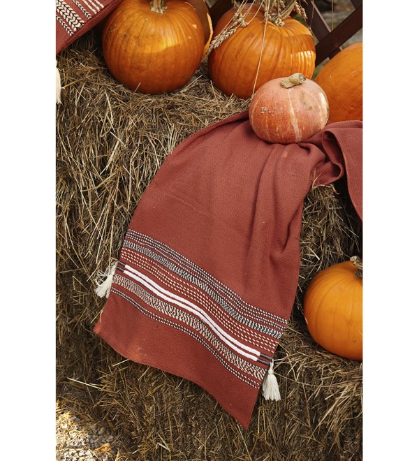 Дорожка на стол с вышивкой braids из коллекции ethnic, 45х150 см