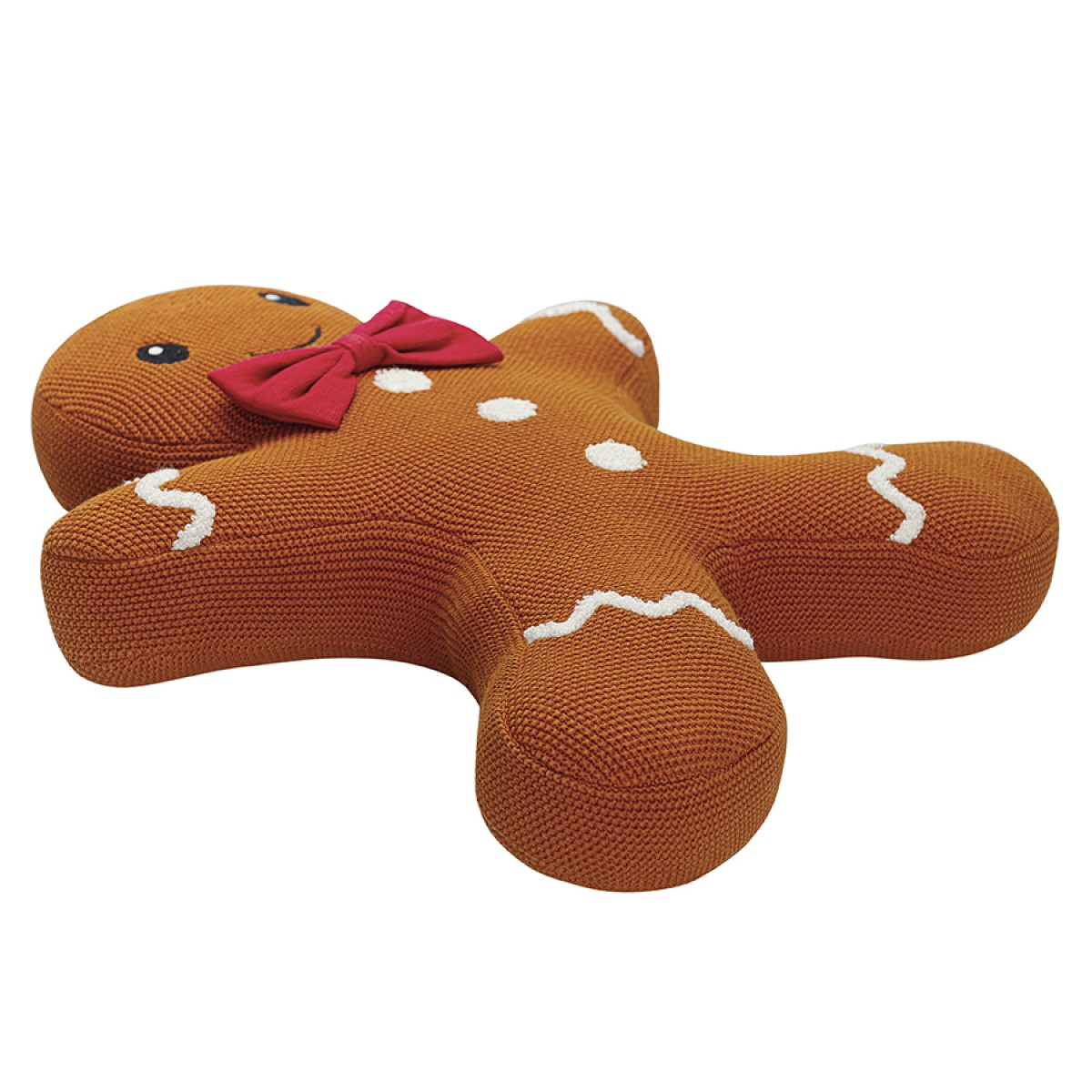Подушка вязаная classy gingerbread из коллекции new year essential, 38х44 см