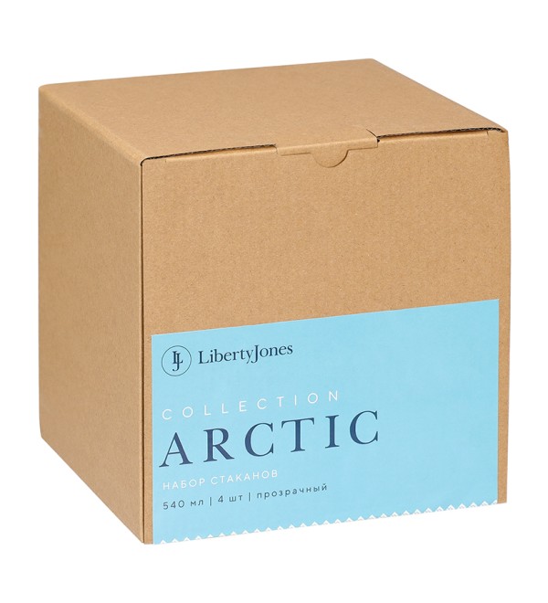 Набор стаканов из акрила arctic, 540 мл, прозрачный, 4 шт.