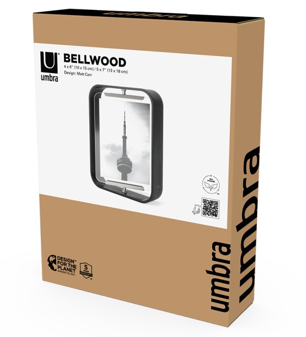 Фоторамка двухсторонняя bellwood, 19х24 см, черная