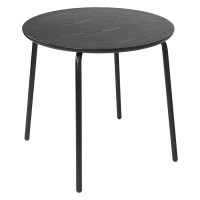 Стол обеденный round, D80 см, черный
