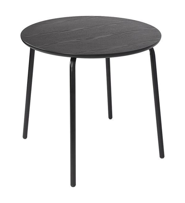 Стол обеденный round, D80 см, черный