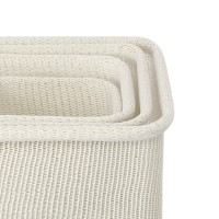 Набор из 4-х корзин для хранения sustainable collection, молочный