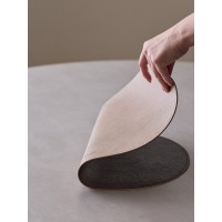 Салфетка сервировочная pool, 30х45 см, темно-коричневая/молочная