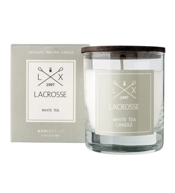 Свеча ароматическая lacrosse, white tea, 40 ч