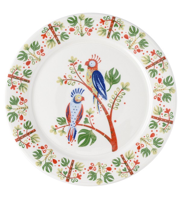 Тарелка parrot из коллекции birds of paradise, D21 см