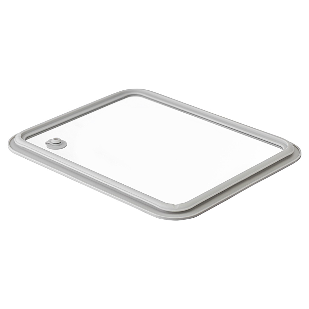 Контейнер для запекания и хранения с вакуумным эффектом vacuum glass, 2,6 л, светло-серый