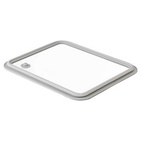 Контейнер для запекания и хранения с вакуумным эффектом vacuum glass, 2,6 л, светло-серый