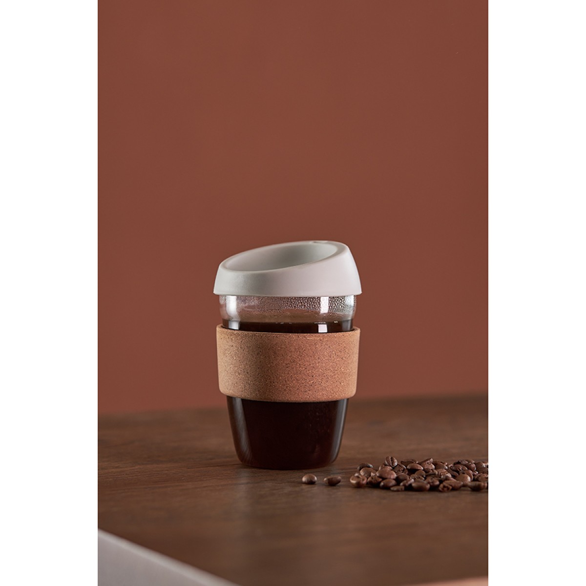 Кружка cozy cup, 350 мл, светло-серая