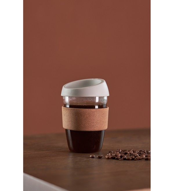 Кружка cozy cup, 350 мл, светло-серая