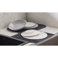 Коврик для сушки посуды dry flex, 34,6х44,6 см, графит